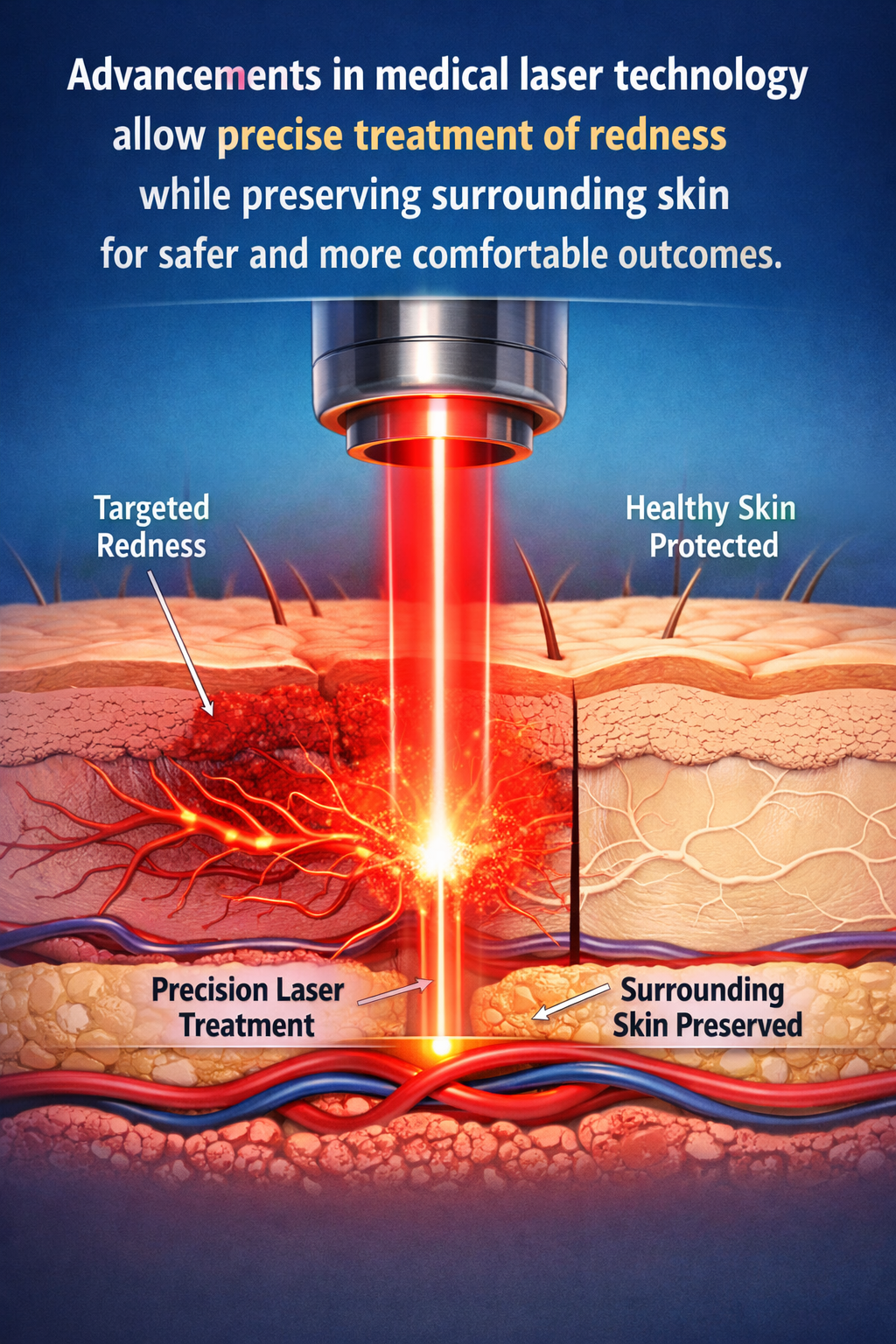 modern vascular laser technology for redness reduction.